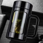 Multipurpose Office Business Gift Portable Glass Water Bottle With Handle Glass