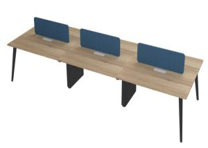 Wholesale MFC Materials 4 Pax Modular Office Workstation , Office Staff Desk Customized Size from china suppliers