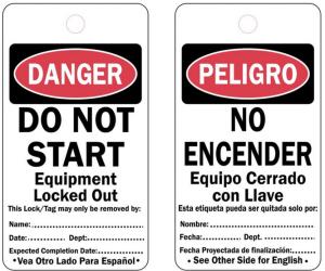 Wholesale Industrial Safety Tag Plastic for Usage in Factories and Warehouses from china suppliers