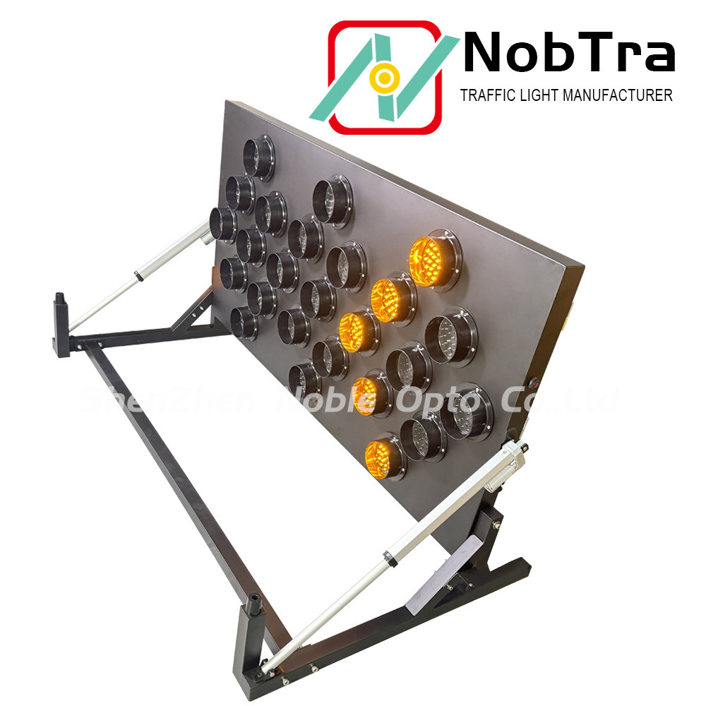 Safe Warning Function IP54 LED Arrow Board With Double Push Arrow Board
