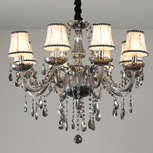 Wholesale Contemporary E14 Lampholder 240V Silver Luxury Crystal Candle Chandelier from china suppliers