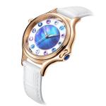 Mother Of Peral Shell Face Alloy Quartz Watch 30 Meter Water Resistant Watch