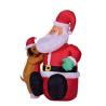Buy cheap Inflatable Light-up Santa Claus Christmas Decoration for Garden Display with Air from wholesalers