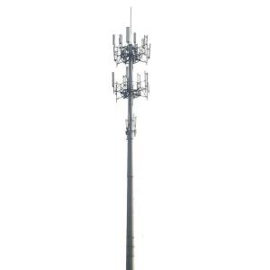 Wholesale Powder Coated Steel Monopole Tower Broadcasting / 4g / Cell Phone Signal from china suppliers
