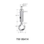 Long Cylindrical Smart Hanging Cable Gripper 9x58mm Brass Material YW86412