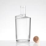 Customized Luxury 750ml Vodka Bottle for Bar Super Flint Glass Material