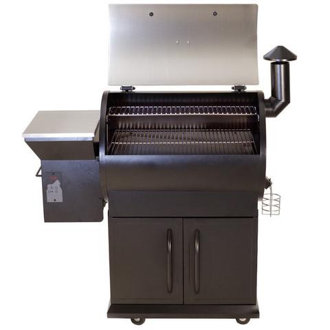 Barrel Smoker/Moveable Barbecue Grill Outdoor Charcoal BBQ with Offset Smoker