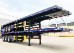 20ft Flatbed Truck Trailer 60T Three Axle Flatbed Semi Trailer ISO