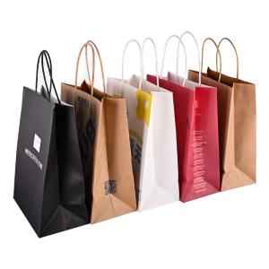 Wholesale Lightweight Reusable Paper Take Out Bags Takeaway Delivery Bags Eco Friendly Lifestyle from china suppliers