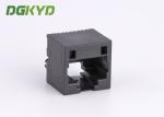 12.7mm Height Very Low 180 Degree RJ45 Keystone Jack Top Entry Lan Socket