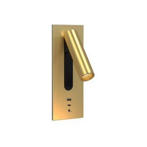 Wholesale Adjustable recessed flexible LED headboard reading lamp USB aluminum hotel villa bedside wall light bed wall lighting from china suppliers
