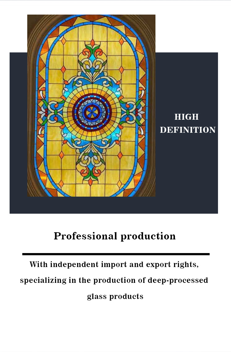Art Church Stained Glass Partition Sheets 3mm Interior Decoration