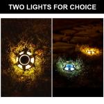 Waterproof Rating IP68 and White Outdoor Solar Light for Outdoor