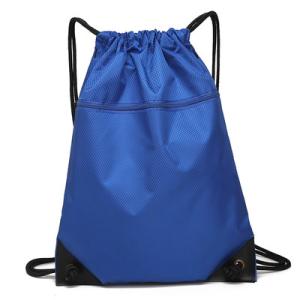 Wholesale Eco Friendly Outdoor Waterproof Bag / Drawstring Backpack With Front Zipper Pocket from china suppliers