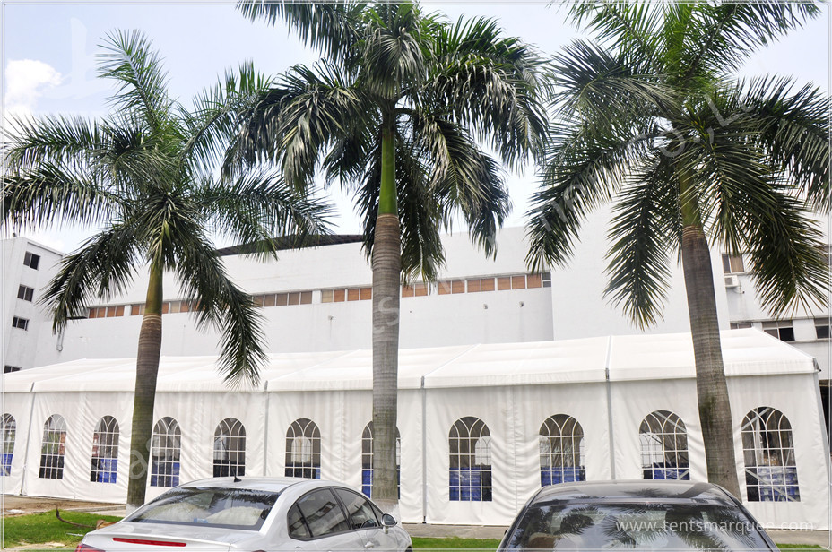 Economical Flame Retardant Industrial Storage Tents With Transparent PVC Windows