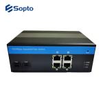 2 Fiber 4 UTP Ports 10/100/1000M Fiber Media Converter