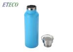 Stainless Steel Personalised Metal Water Bottles Bamboo Wooden Metal Lid