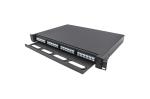 19" 1U 48Port 96 Cores LC Fiber Optic Patch Panel Cabinet For Data Center