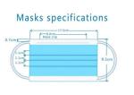 Personal Care Disposable Surgical Masks , 3 Ply Surgical Face Mask 17.5*9.5cm