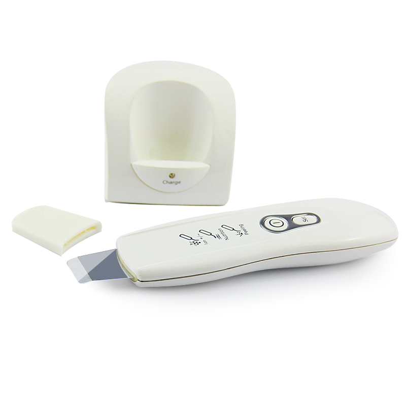 Rechargeable Ultrasonic Ion Skin Scrubber Remove Wrinkle Long Life Span