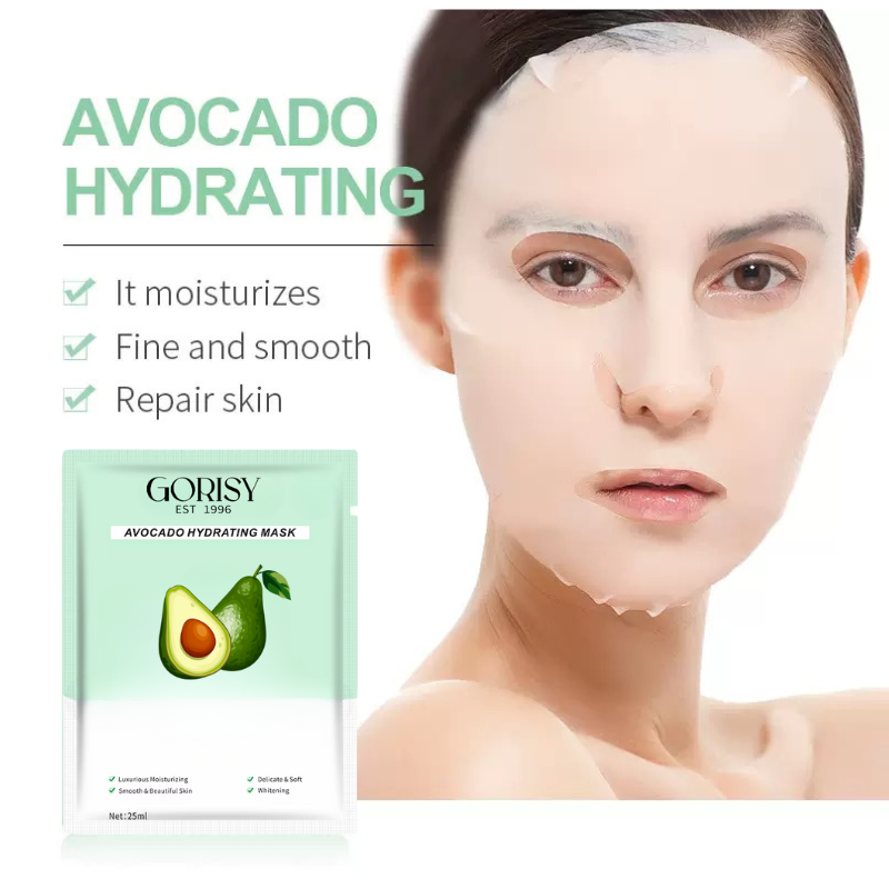 Private Label Organic Cosmetic Vitamin C Sheet Mask Moisturizing Korean Facial Mask for Dry or Oily Skin Crystal Material