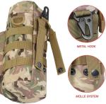 Tactical Molle Water Pouch, Tactical Bottle Holder Military Water Bottle Bag
