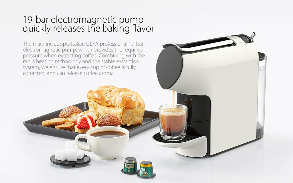Youpin SCISHARE Capsule Coffee Machine 9 Level Concentration Preset Compatible With Multi-brand Capsule Espresso Coffee