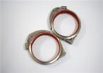 80mm - 600mm Stainless Steel Quick Release Tube Clamp With Rubber Lined