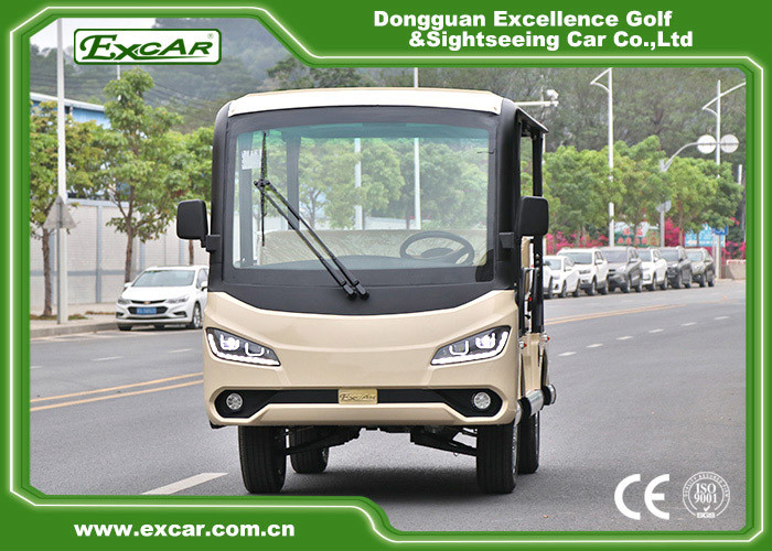 Durable 72V 7.5KM Electric Sightseeing Car With Storage Basket Climbing Capacity 25%