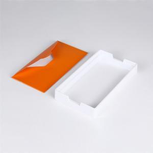 China Foldable White Orange Cardboard Gift Packaging Box Eco Friendly on sale