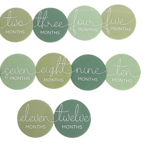 Wholesale Custom Eco Wooden Milestone Discs Green Milestone Discs Acrylic For Baby Shower from china suppliers