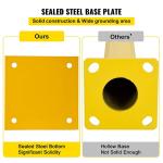 4.5 Inch Diameter Steel Pipe Safety Bollard 48 Inch Height Bollard Post