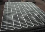 19-W-4 Serrated Steel Grating / Open Grate Stair Treads Galvanized Steel