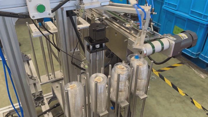 YIMU YM210 Automatic LABELING MACHINE for Storage Box Glass Jar Food Container Plastic Lid