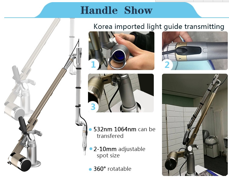 Q- switched nd yag laser tattoo removal Freckles pigment age spots removal beauty machine