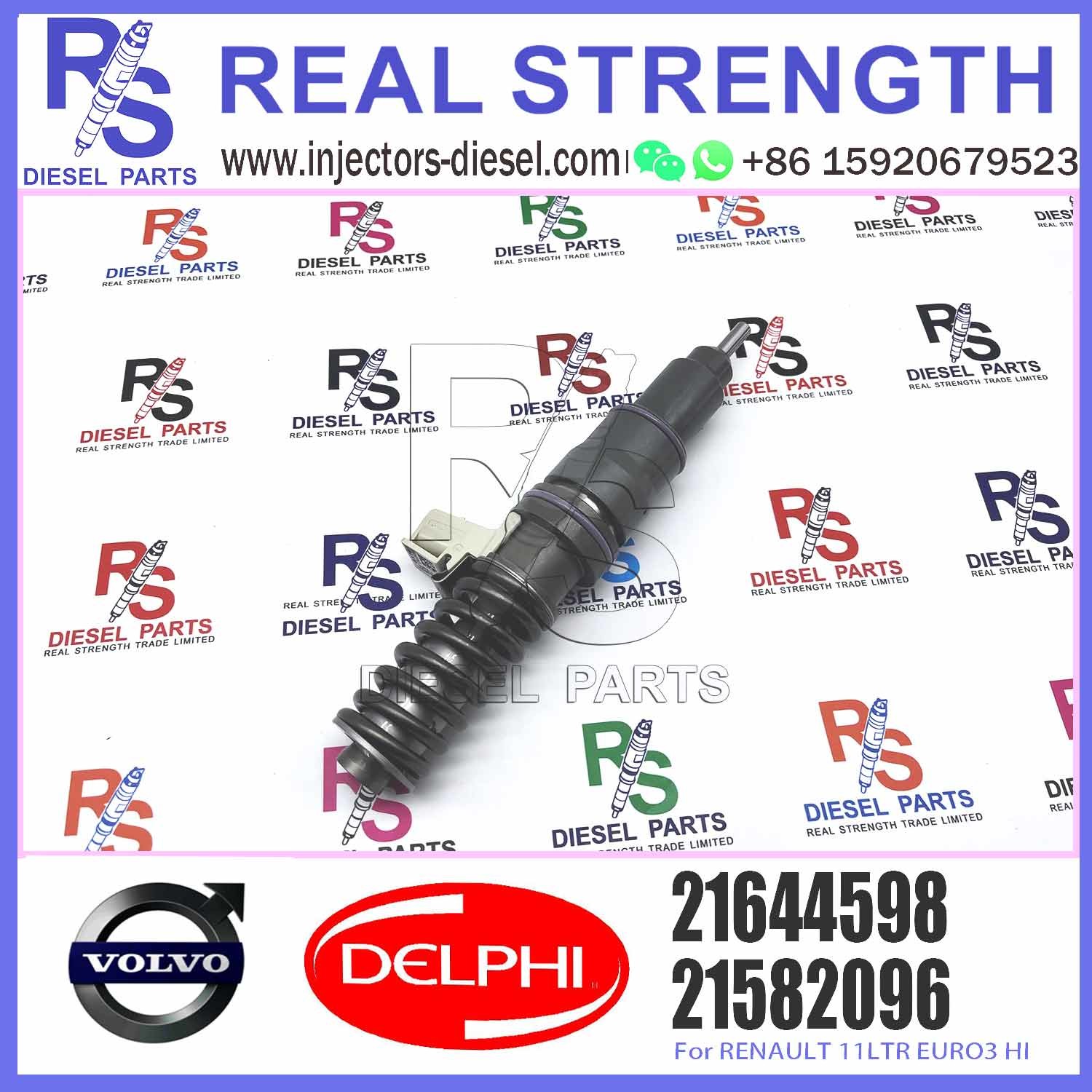 Diesel Fuel Injector 20972223 21644598 BEBE4D35002 BEBE4D16003 20972223 21644598 For FH13 EURO5 2108884 21644596