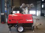 Weatherproof Heavy Duty Mobile Light Tower Fault Protection Fully Bunded Self -