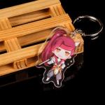 Manufacturer Cartoon Pattern Printed Acrylic Keychains Caricatur Cartoon