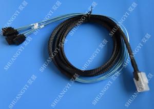 Wholesale SFF 8087 To 4 SATA Serial Attached SCSI Cable , 1.5m Internal 6gb SAS Fan Out Cable from china suppliers