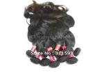 Remy 100G Indian Virgin Human Hair Extensions Body Wave Natural Black
