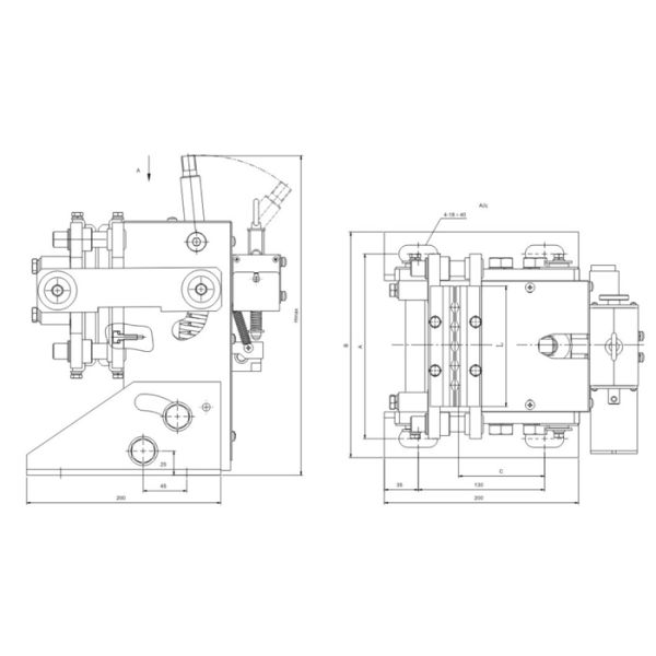 0.63-2.5 M/S Speed Elevator Safety Components Elevator Rope Brake