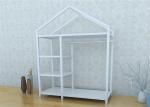 European Style Metal Display Racks And Stands White Garment Frame House Like