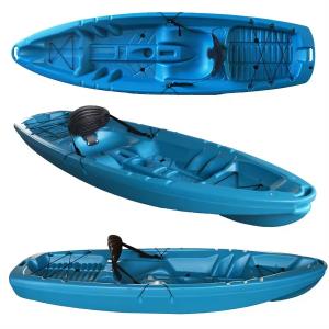 Wholesale China Cheap HDPE Sit On Top Plastic Boat Canoe Single Seat Kayak Sea Wholesale from china suppliers