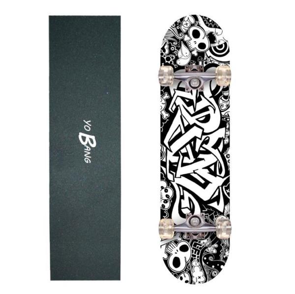Best skateboard factory 30inch Double Kick Skateboard With Polishing Alu Truck
