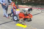 Airless Spraying Street Line Painting Machine 6.5HP Gasoline Road Striping