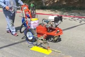 Wholesale Airless Spraying Street Line Painting Machine 6.5HP Gasoline Road Striping Equipment from china suppliers