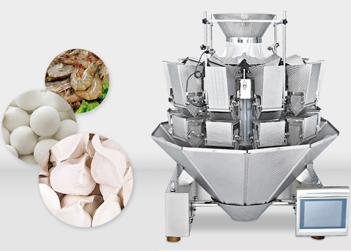 2.5L Hoppers Frozen Food Multihead Weighing Machine