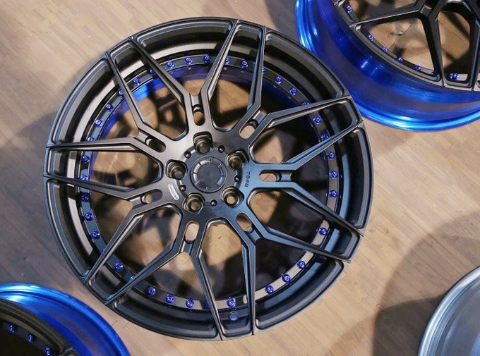 Blue Brush 2pc 3Pc forged wheel 18 inch Alloy Cars 19 step lip 5X108 5x112 Car Alloy Wheels Rim
