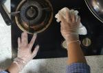 Disposable vinyl glove powder free non rubber pvc material CE Certificated