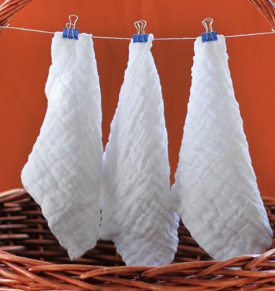 Medical washing gauze 6 layer 100% cotton baby handkerchief saliva tissue baby